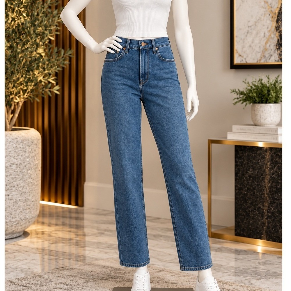 Madewell Womens Jeans The Perfect Vintage Wide-Leg High Rise Blue Size 25